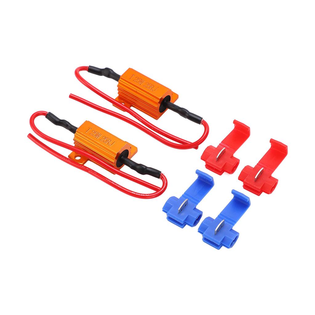 2set 25W 25 Ohm LED Widerstand Decoder Anti Korruption Langlebig Lastanzeige Widerstand