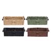 Paper Rope Storage Basket Handmade Woven Decorative Storage Bin Toilet Tank Topper Paper Basket for Shelves Countertop