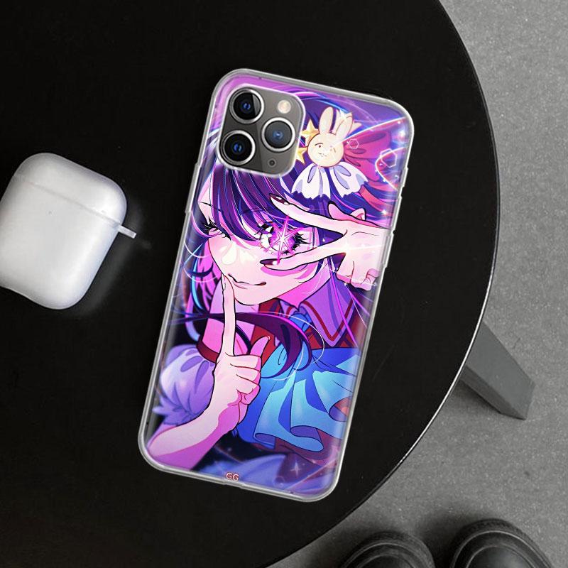 Japan Anime Oshi No Ko Phone Case Cover for iPhone 11 12 13 Mini 14 15 Plus 16 Pro Max 17 Air 7 8 + SE Art Customized Fundas 11