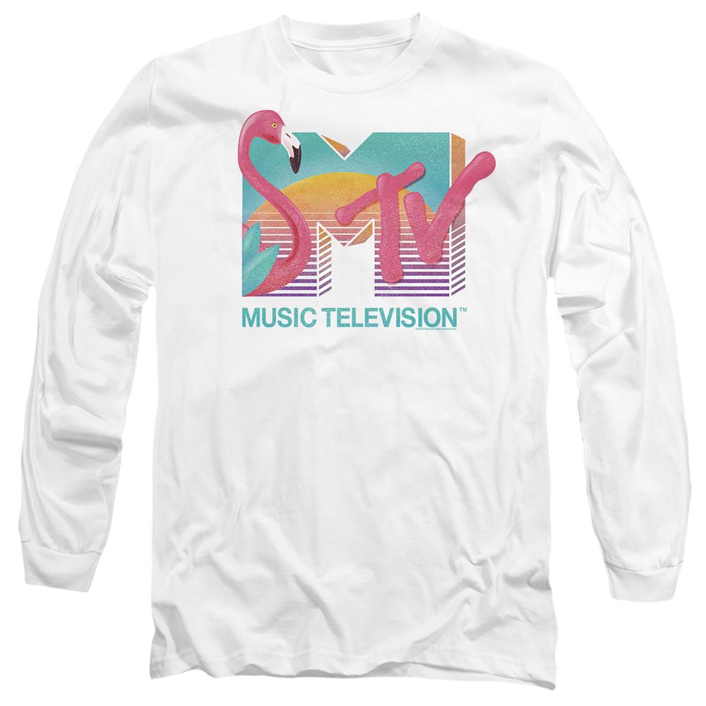 MTV Unisex Adult Flamingo Logo T-Shirt