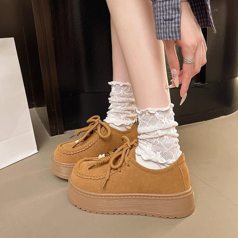 Loafers Single Shoes Boken Summer and Autumn New Casual Muffin Women's Shoes Platform Heightening Birken Shoes Board Shoes 2025