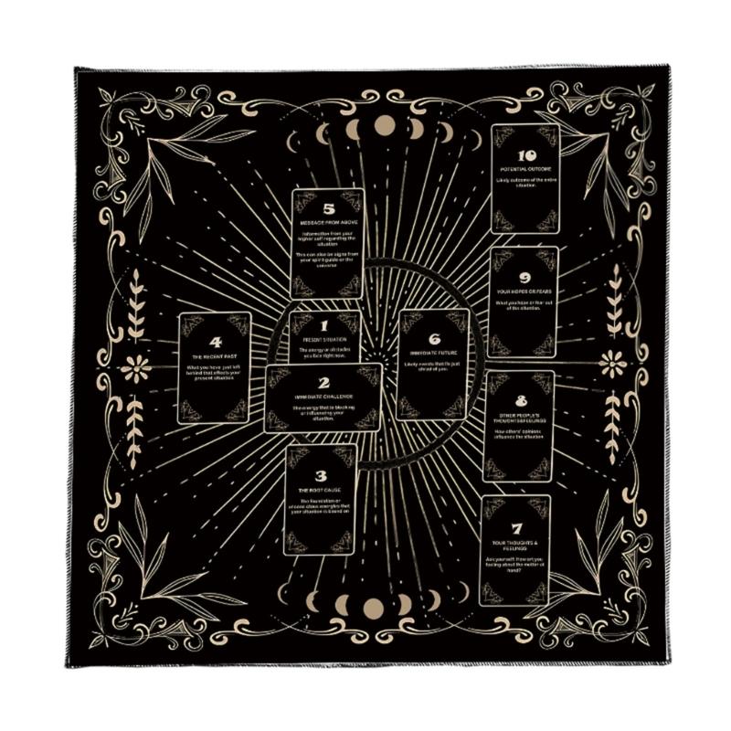 Divinations Tablecloth Reading Card Astrologys Tarots Cards Tablecloth Altars Cloth Divinations Board Game Accessories