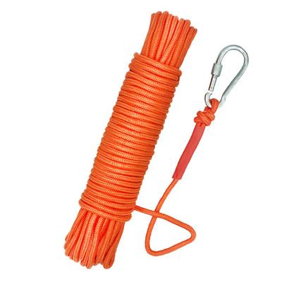 10m Fishing Magnet Rope Heavy Rope with Carabiner Nylon High Strength Cord Safety Rope