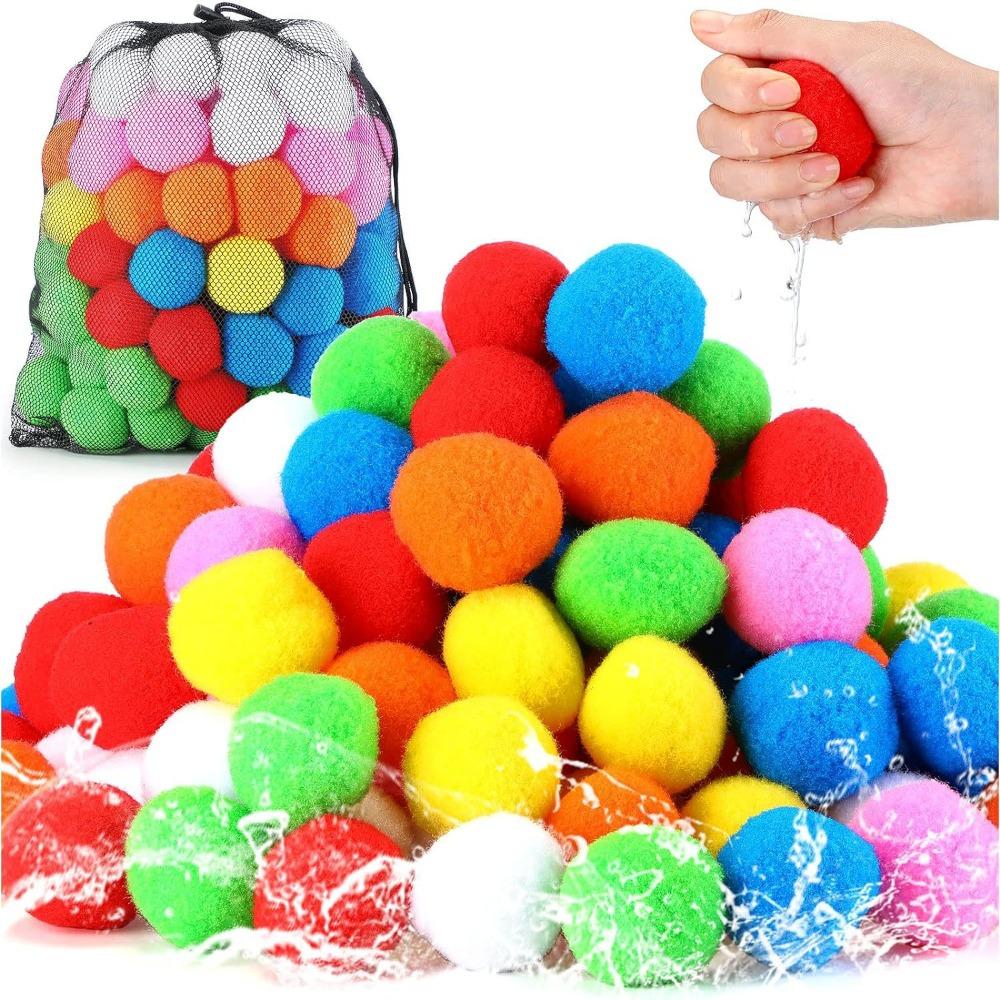 

60 шт. Губки для быстрой гидратации, цветные шарики для полива, для битв во дворе C