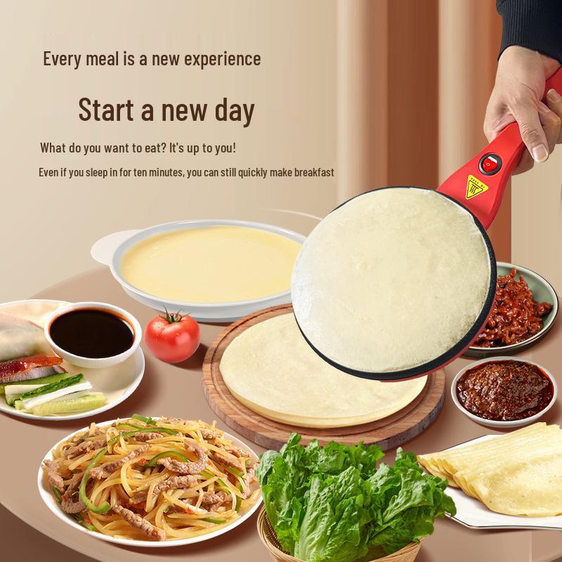 Electric Griddle: Crepe Maker & Spring Roll Skin Pancake Machine