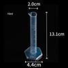 Transparents Graduated Cylinder Professional Plastic Measuring Cups Sturdy Trial Test Liquid Tube Lab Tool