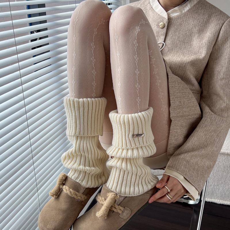 

Вязаные многослойные рукава для носков jk Calf Sock Sleeves Slim Leg Sock Sleeves Women s Leg Sleeves