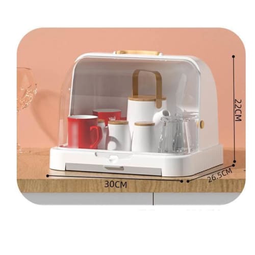 Bowl Storage Box, Dish Drainer, Cup Stand with Cover, Baby Drain Bottle Holder, Cute Bottle Storage Box, Drainer, Dustproof, Portable Dish Storage Box