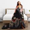 Super Warm Blankets Camping Kpop Ateez Choi San Throw Blanket Flannel Bedspread For Outdoor Novelty Sofa Bed Cover