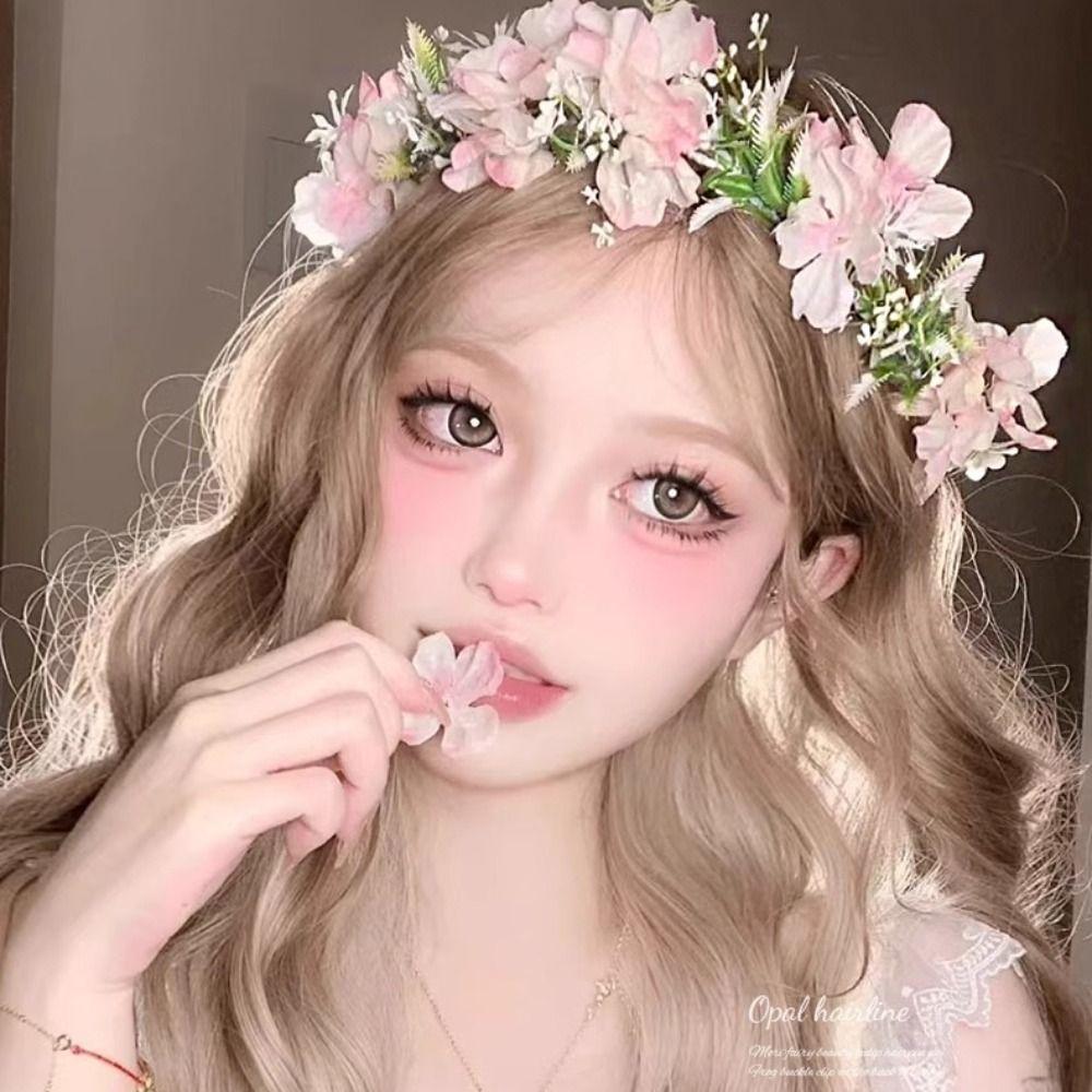 Simulation Flower Bride Garland Thai Flower Headband Elegant Wedding Headwear Bride Headwear