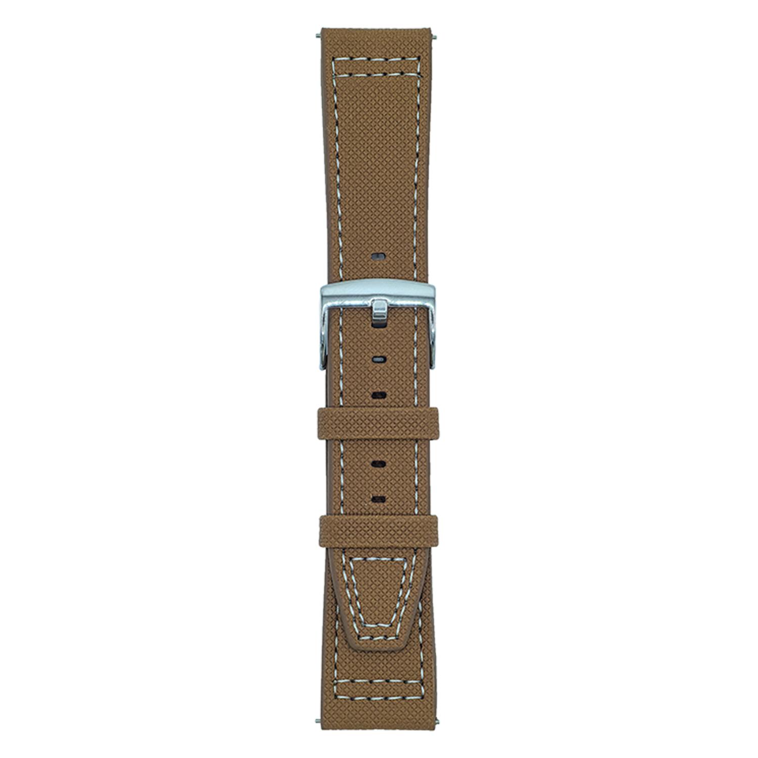 

For Huawei Watch GT 5 41mm Watch Band 18mm Adjustable Leather Wrist Strap Dark Brown