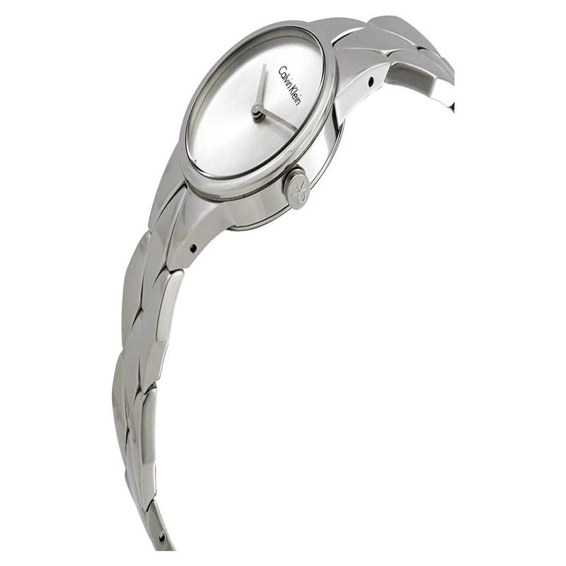 Calvin Klein / Watch Quartz Movement Metal Strap 28mm Silver Dial Women's Watch 30 Meters Waterproof K6E23146