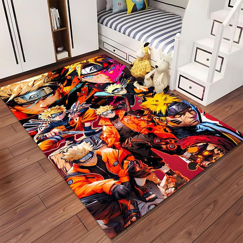 Anime Ninja Warrior Design Carpet suitable as a non-slip mat for the living room or bedroom sofa