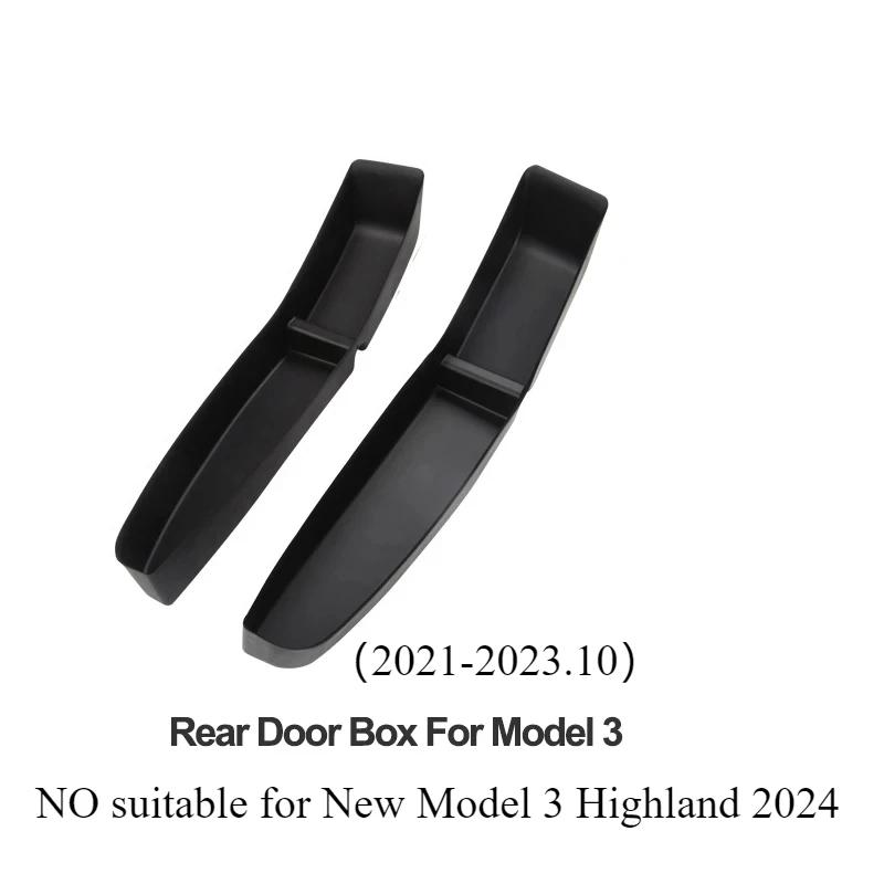 Car Door Side Storage Box for Tesla Model 3 Y Door Handle Armrest Umbrella Tray Organizer Front Rear Door Storage Accessories