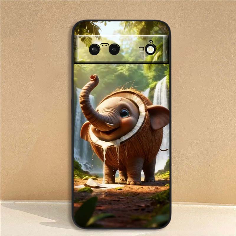 

AI Shanhaijing Illustration Phone Case For Google Pixel 10 9a 9 8A 8 7 7A 6 6A Pro XL 2024 5G Black Soft TPU Silicone Google Pixel 6a