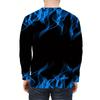 Spring and Autumn Round Neck Flame Pattern 3D Printed Top Fashionable Casual Long Sleeved Men's T-shirts