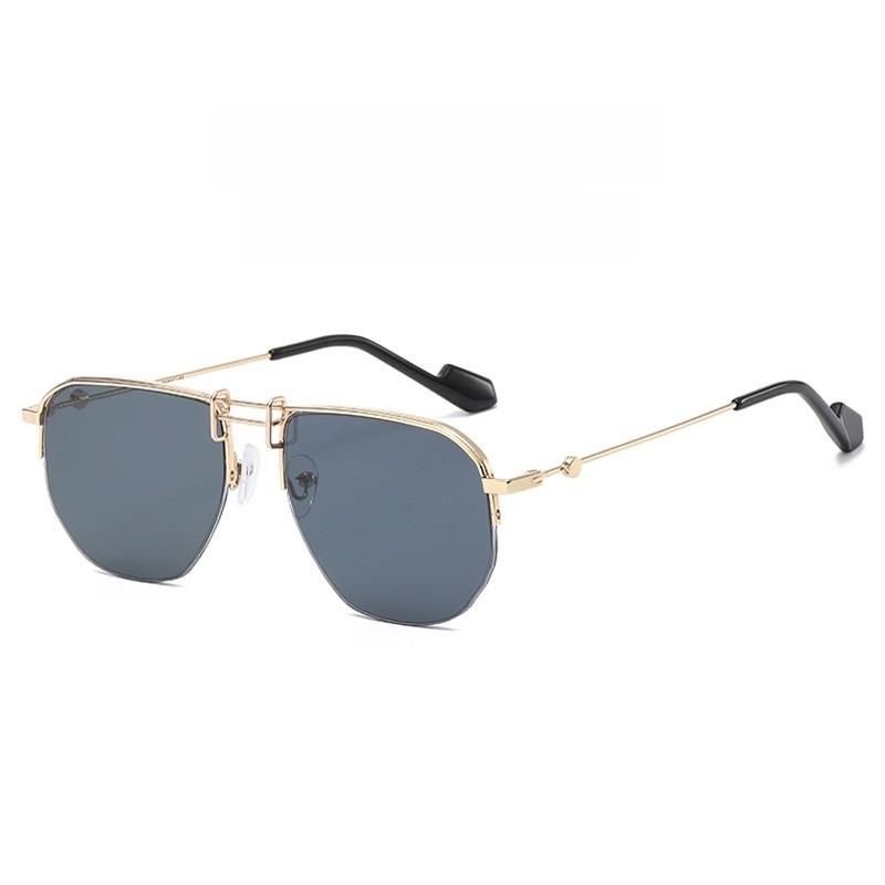 

Jennie Metal Frame Gradient Tortoise Sunglasses For Outdoor Fashion And Travel GoldFrameBlackGrayLenses