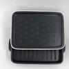 Sento Senga Grill Pan and Plate, Banko Ware, Black, Ceramic, with Lid, Fish Grill, Grill Roaster