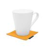 STYLE Decor Reversible Coasters, Stylish Fabric, Washable, Set of 4, Nordic Style, Solid Orange, W3003220