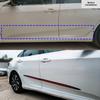 4PCS Universal Voll Schwarz Auto Körper/Seite Tür Anti-kollision Anti-scratch Dekoration Schutz Klebestreifen auto