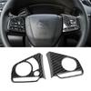 Carbon Fiber 2X Car Steering Wheel Decor Cover Trim For Honda CR-V CRV 2017-2022