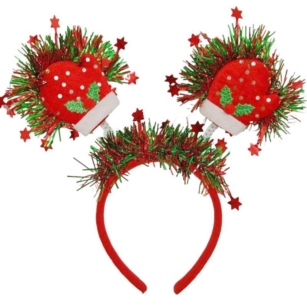 Santa Claus Pattern Christmas Headbands Christmas Party Headbands  New Year Celebration