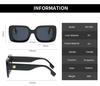 5pcs Vintage Square Sunglasses Women  Anti Ultraviolet  Brand Rectangle Sun Glasses Female Fashion Retro Small Eyeglasses UV400