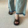 Simple and comfortable flat-soled soft-soled sandals for women's summer new retro British versatile open-toed sandals are not tired to wear