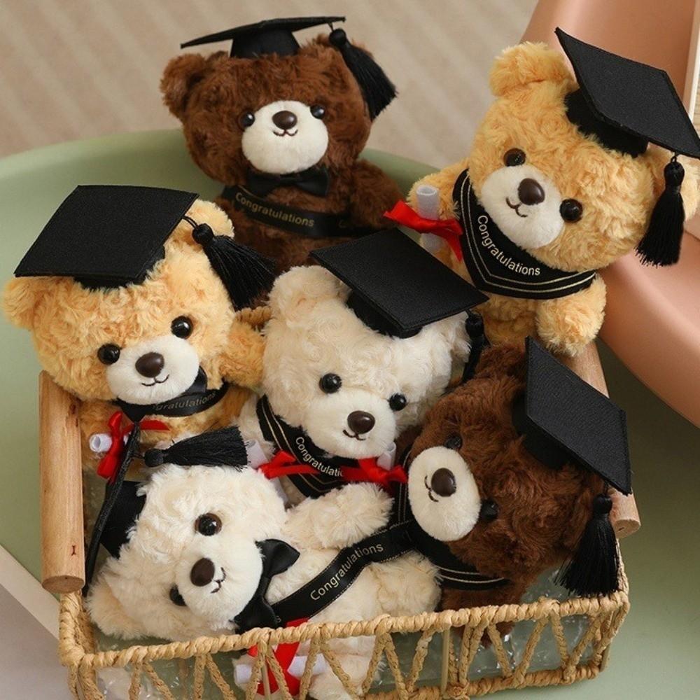 Cute Bear Plush Pendant 15cm Bear Pendant Toy Funny Plush Doll Keychain  Gift Giving