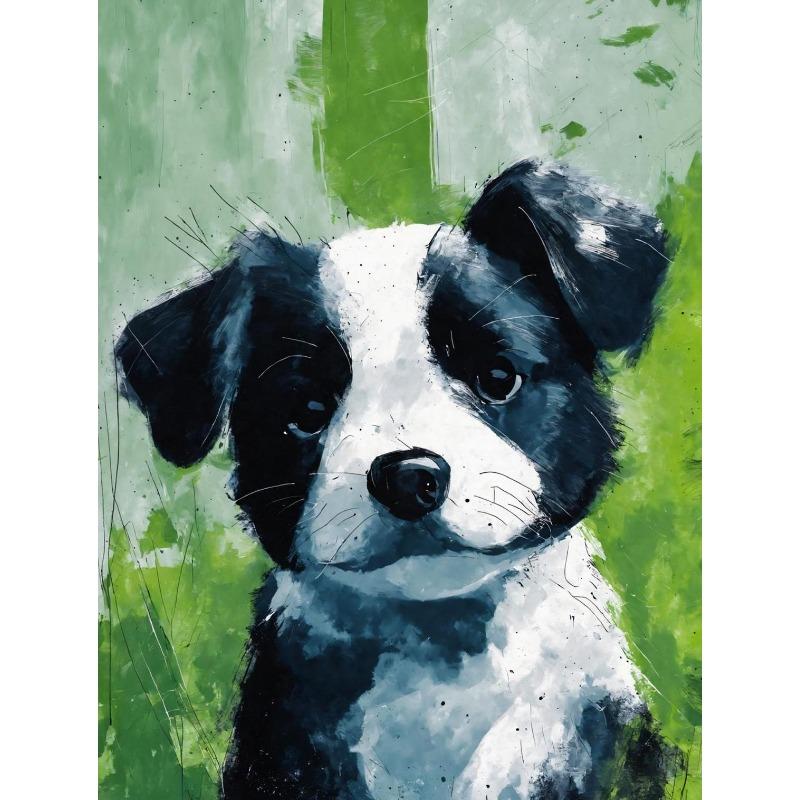 Heilung Süßer Papagei Hund Panda Schwein Tiere Porträt Poster Leinwanddrucke Wand Ölmalerei Wohnzimmer Schlafzimmer Heimdekoration
