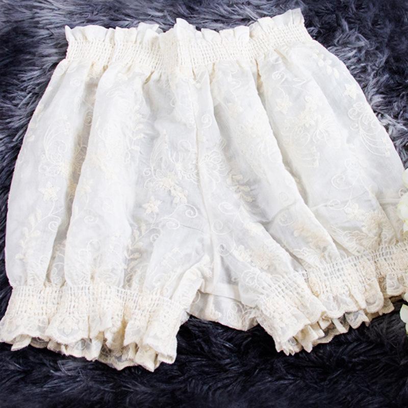 Dame Anti-eksponering Blonde Leggings: Pustende japanskinspirerte gresskar-sikkerhetsshorts