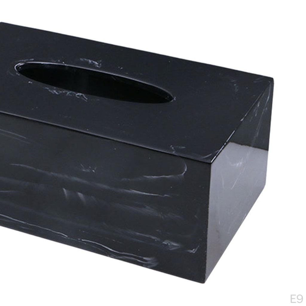 Creative Marbling Tissue Container Decoration Stand Stylish Napkin Box for Desktop Hotel Tables Tops