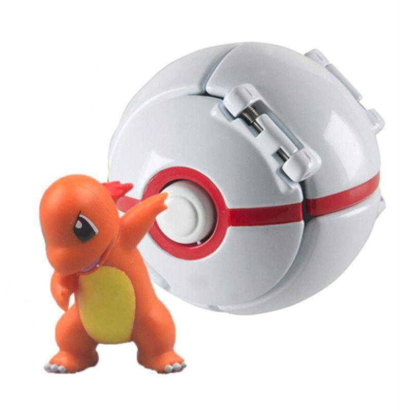 Mon Action Figure Model Toys Pikachu  Charmander Rockruff Litten