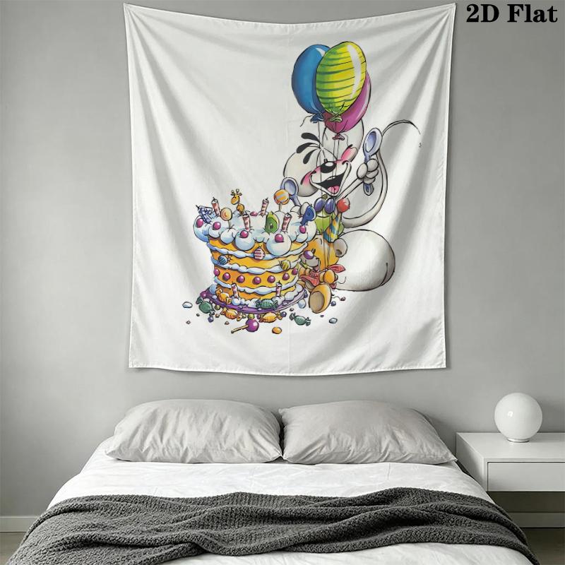 diddl Wall Tapestry Aesthetic Wall Hanging Printed Fabric Blanket Decorative Tapestries for Bedroom Living Room Home Decor