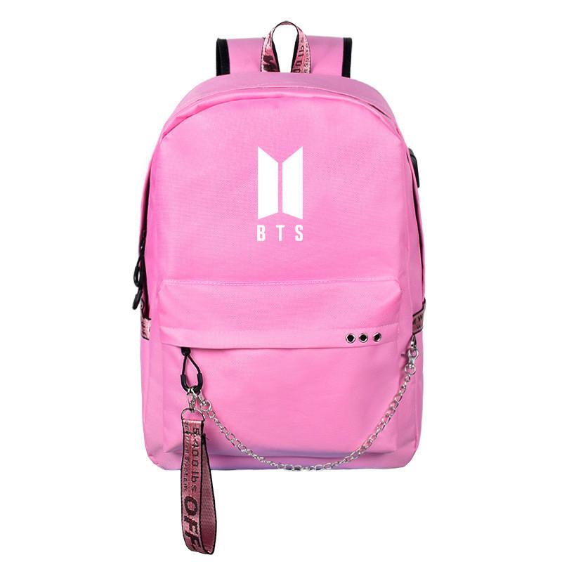 Bangtan Kpop Bts Boy USB Rucksack Lässige Schultasche Laptoptasche Reiserucksack