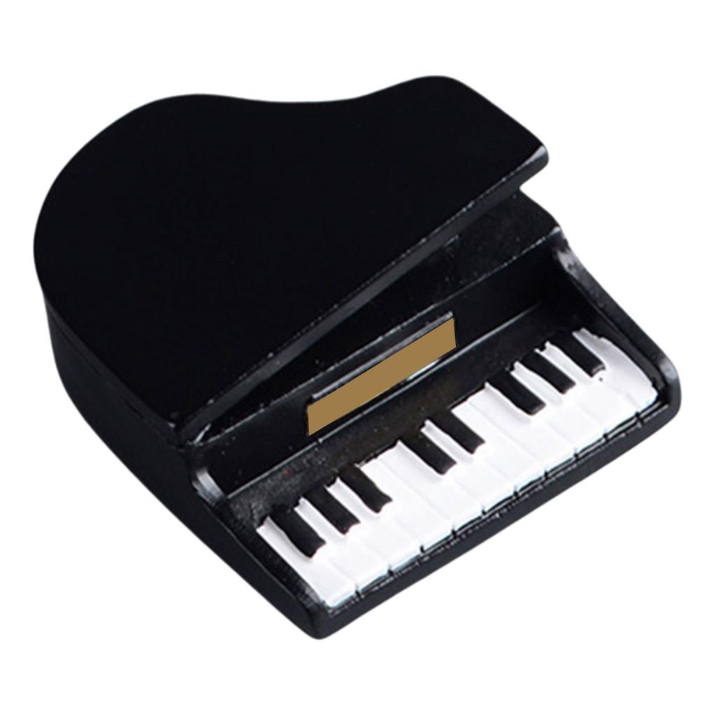 Miniaturowe Koty Pianista Rzeźby Ozdoby Zestaw Figurki Kotów i Fortepianu do Dekoracji Salonu i Biura na Biurko