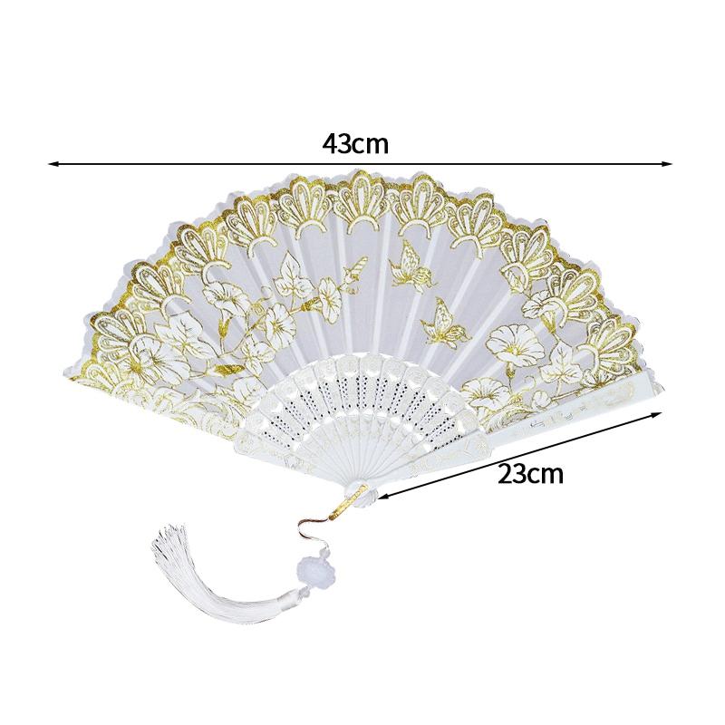 Folding Hand Fans Painting Drawing Decorative Fans Photo Props Hand Fans for Women Dance Fan Wedding Party Home Decor
