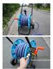 Garden Watering Hose Reel Cart with Storage Rack