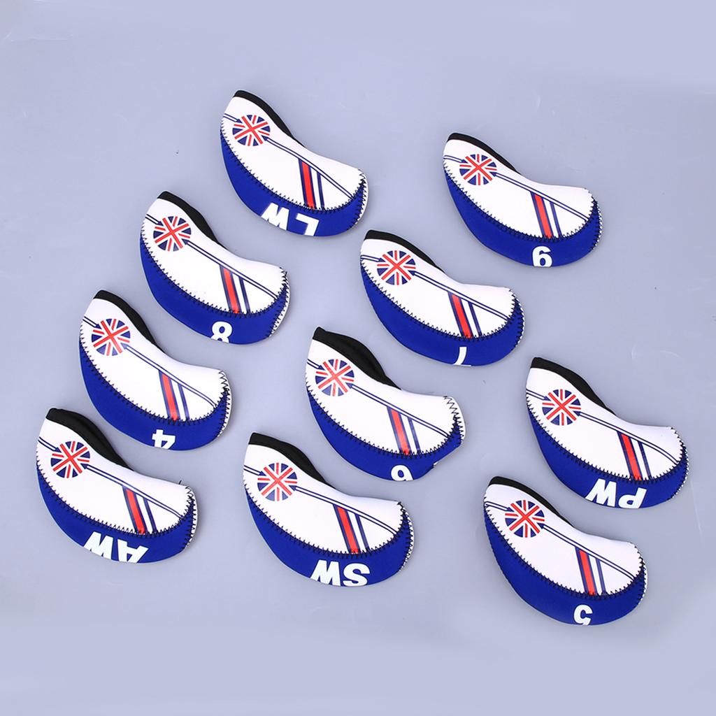 10PCS Cloth Portable Headcover Practical Putter Head Cover Sports Entertainment Accessory