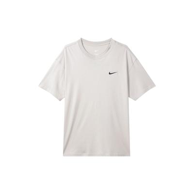 Solid Ribbed Crew Neck Print Back Short Sleeve T-Shirt Men Tops Gray DZ3028-012