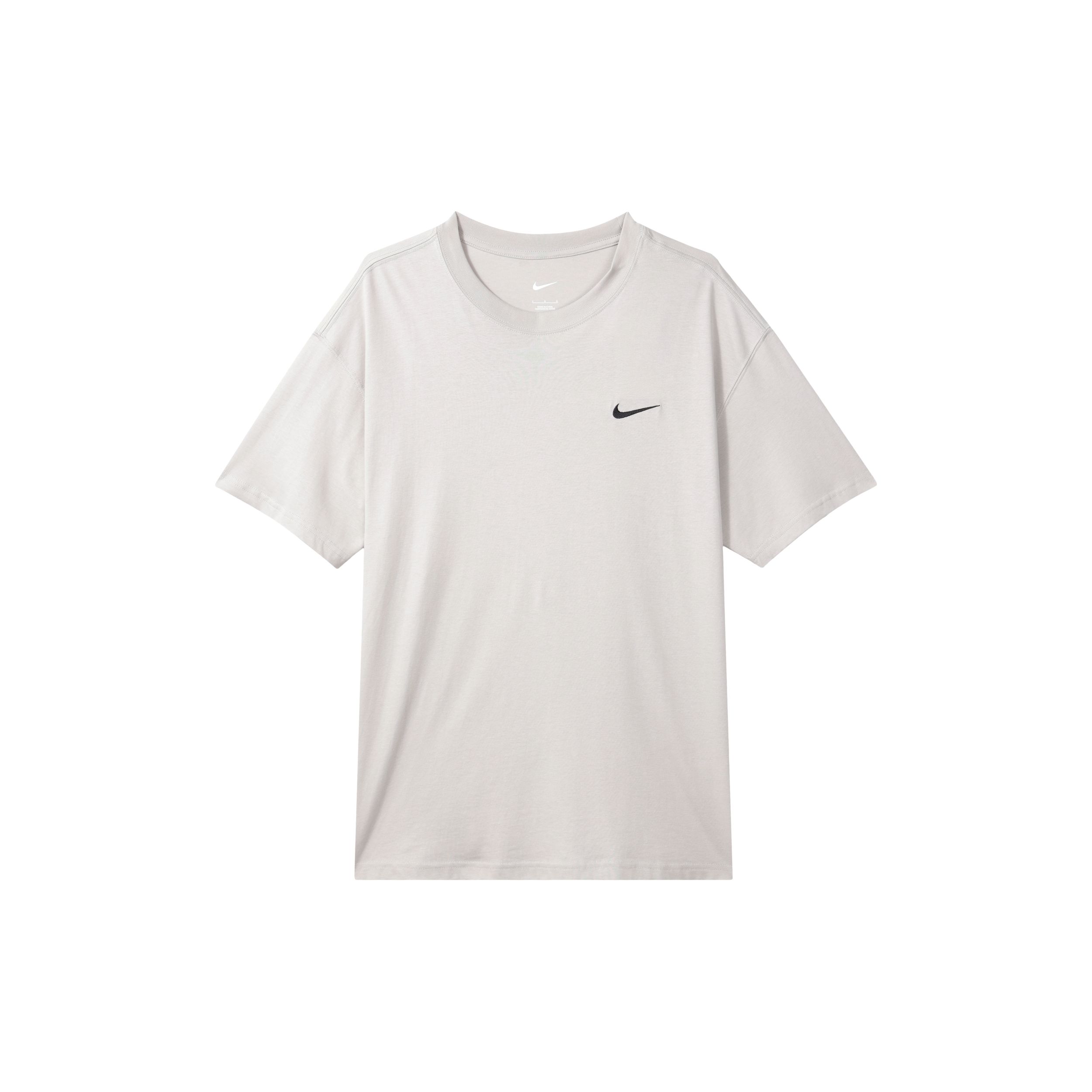 

Nike Solid Ribbed Crew Neck Print Back Футболка с короткими рукавами Мужские топы Серый DZ3028-012 XXL