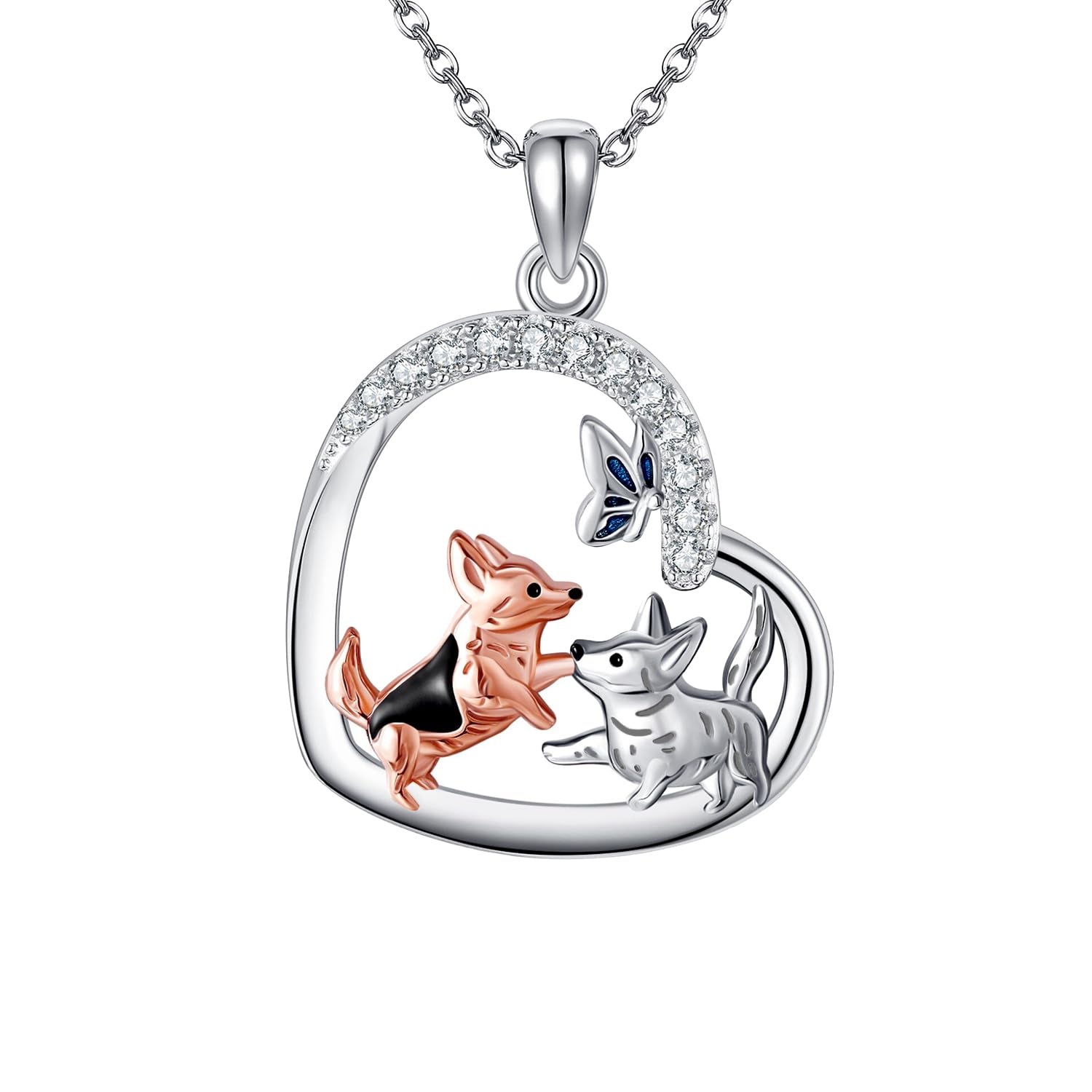 

Corgi Dog Super Cute Corgi Dog Metal 925 Heart Corgi Dog Corgi Gift for Dog Lovers [YFN] Necklace, Women s, Necklace, Hypoallergenic, Silver,