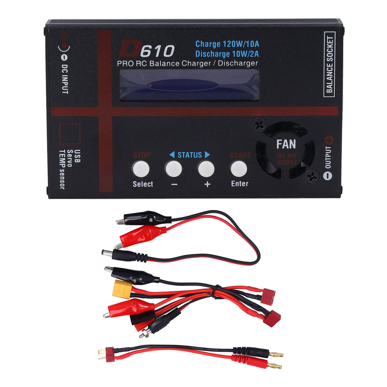 

120W 10A Balance Charger RC Battery Charger Discharger for Smart Battery I II III 16S LiFe LiHV Li