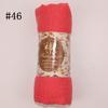 Muslim Women Solid Color Scarf Shawl Cotton Crinkle Hijab