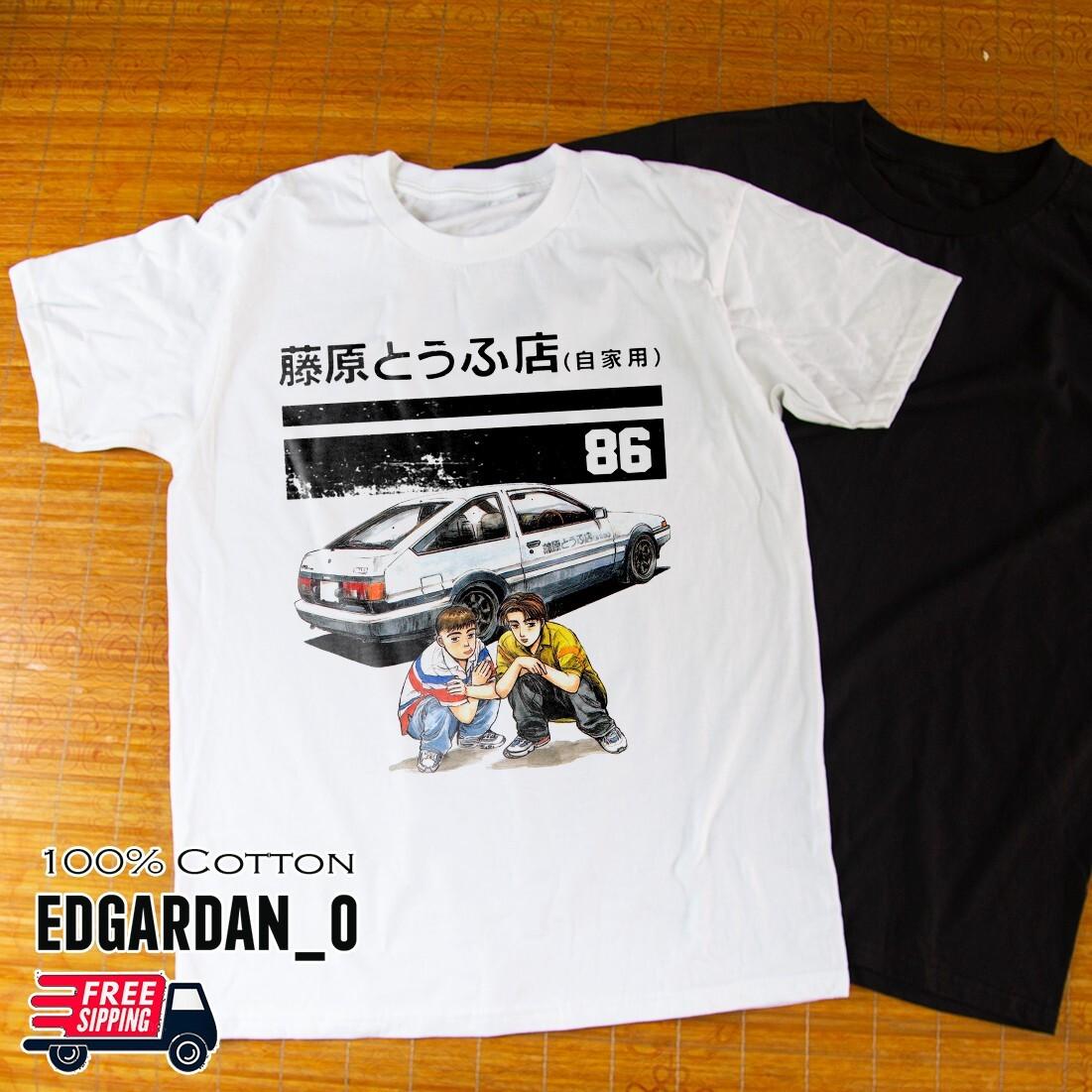 Initial D Itsuki Fujiwara Tofu Unisex Heavy Cotton T-shirt Free Shipping (S-3XL) L