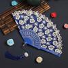 1pc Vintage Sakura Folding Fan, Portable & Handy Dance Fan, Foldable Fan
