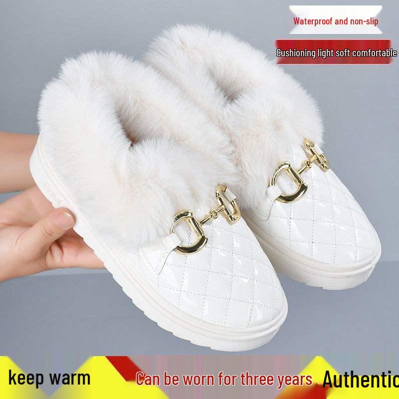 Women's Versatile Winter Fur-Lined Snow Boots Moccasins