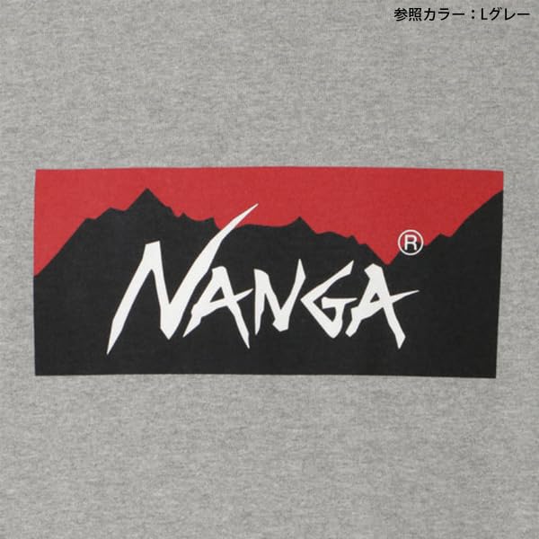 Nanga ECO HYBRID BOX LOGO TEE Hybrid Box Logo Long Sleeve OATMEAL M L/S (Eco Tee)