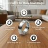 Smart Ring Size Adjuster,Compatible With Ring Spacer,Ring Adjuster Compatible With Comfortable For Loose Rings.(Black++Skin)
