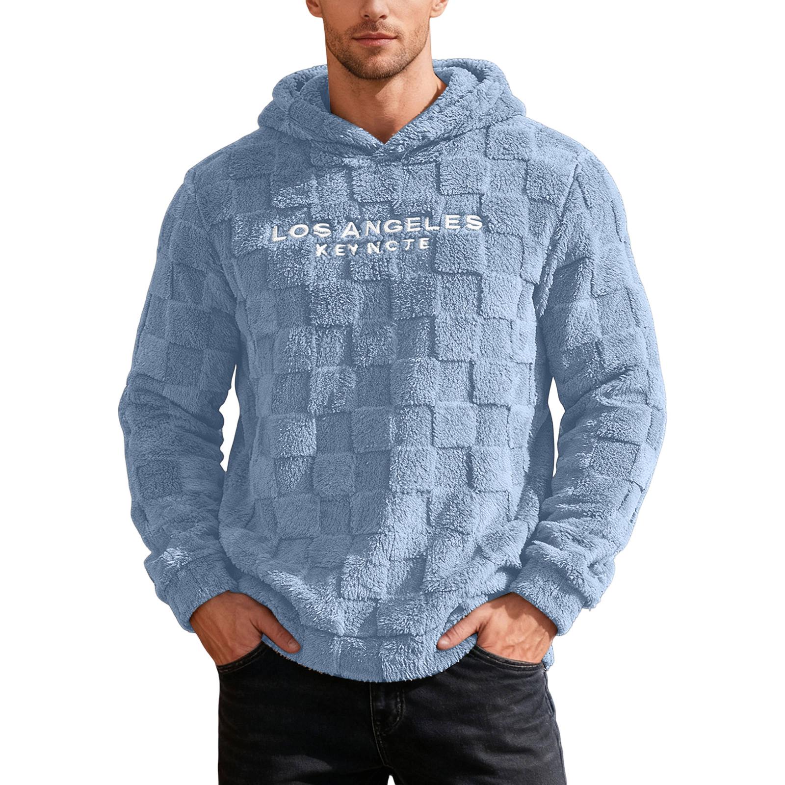 

Мужская Повседневная Спортивная Свободная Толстовка с Капюшоном и Вышивкой XXXL